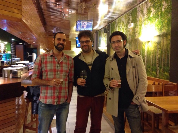 De izquierda a derecha: Iván Repila, Sergio del Molino y Jon Bilbao Fuente: El blog de Sergio del Molino 